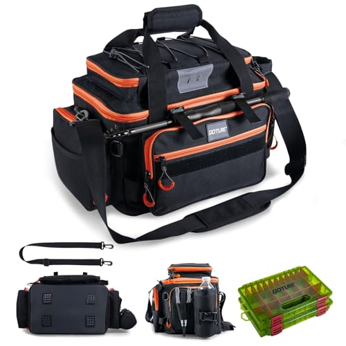 Fishing Tackle Bag with Tackle Boxes
