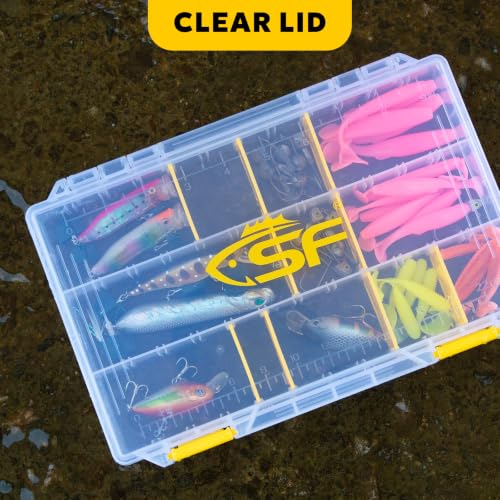 Tackle Box 3600 Plastic Tackle Trays Fishing Tackle Box Storage Organizer with Removable Dividers 4 Packs Lure Terminal Storage