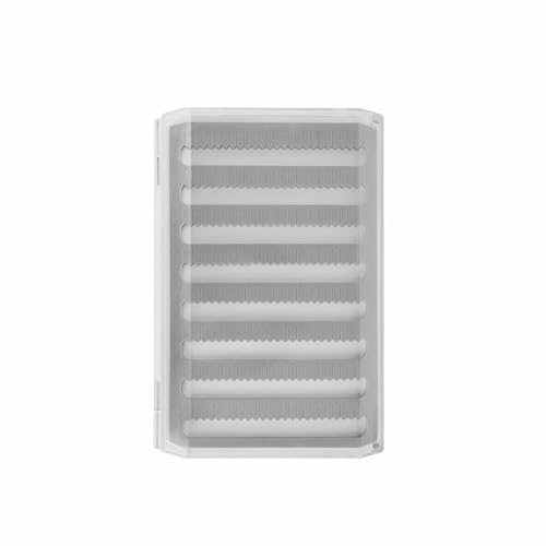 Deep Clear Fly Fishing Box Magnetic Closure Fly Tackle Organizer (H055MA-7.36 × 4.92 × 0.94 inch)
