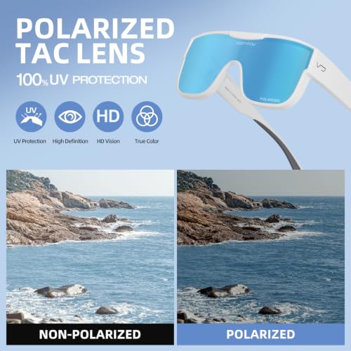 Polarized Fit Over Glasses Sunglasses for Men Women UV Protection (04-blue)