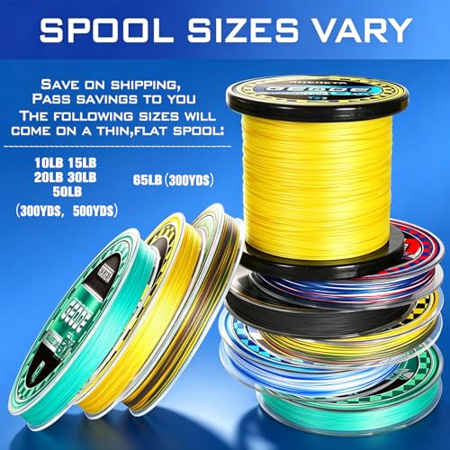 Geode Braided Fishing Line (Yellow / 50LB(500YDS))