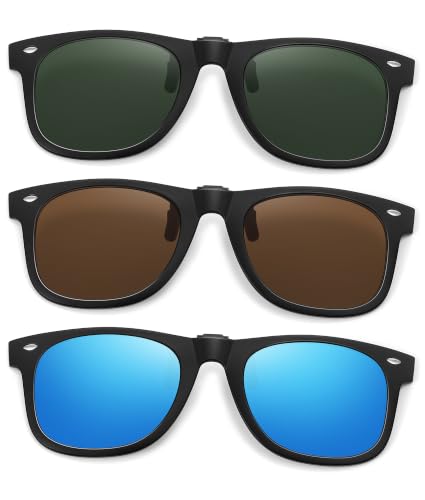 Polarized Clip On Sunglasses for Men Women