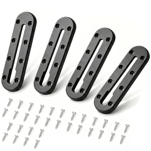 Kayak Track Low Profile Kayak Rail Mount (7 Inch，4 Pcs)