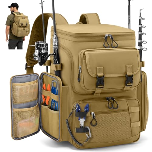 Fishing Backpack (Khaki)