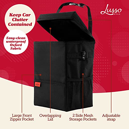 Car Trash Can (3.5 Gal 1-Pack / Black)