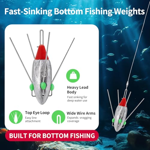 Sputnik Sinker Weights (5pcs-4oz)