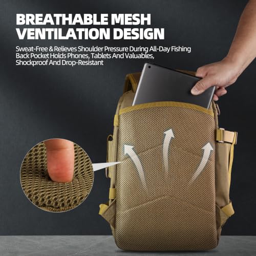 Fishing Tackle Backpack (Khaki)
