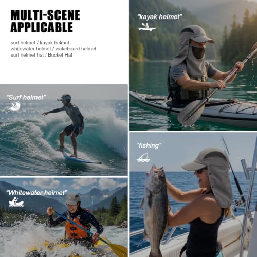 Surf Helmet Hat (Gray / Large)