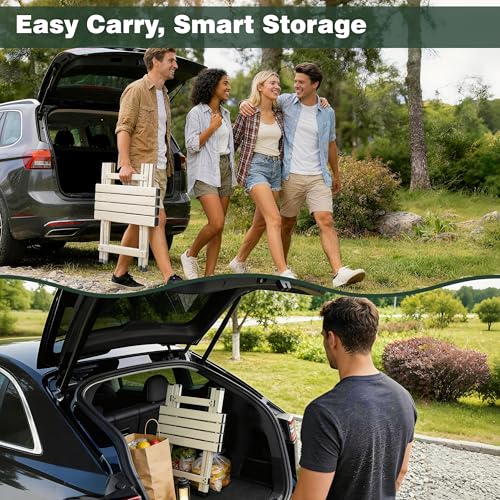Folding Camping Table (Grey-1set)