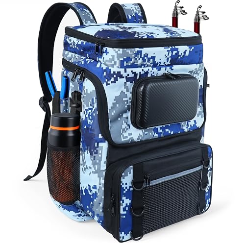 Fishing Backpack with Rod Holder