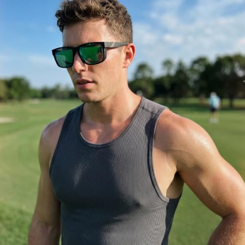 Polarized Sunglasses for Men Women (3pack Black/Blue/Green)