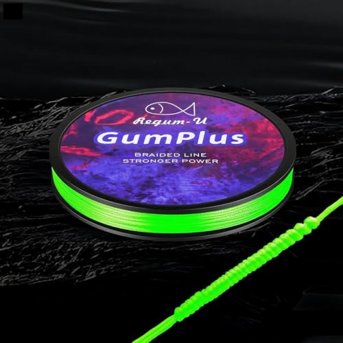 Gummax 8 Strand Braided Fishing Line (Neon Green / 150 Yards / 90 LB)