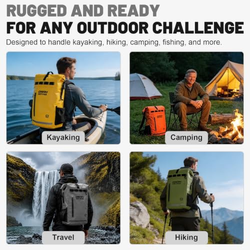 Waterproof Dry Bag Backpack 25L (Grey / 55L)