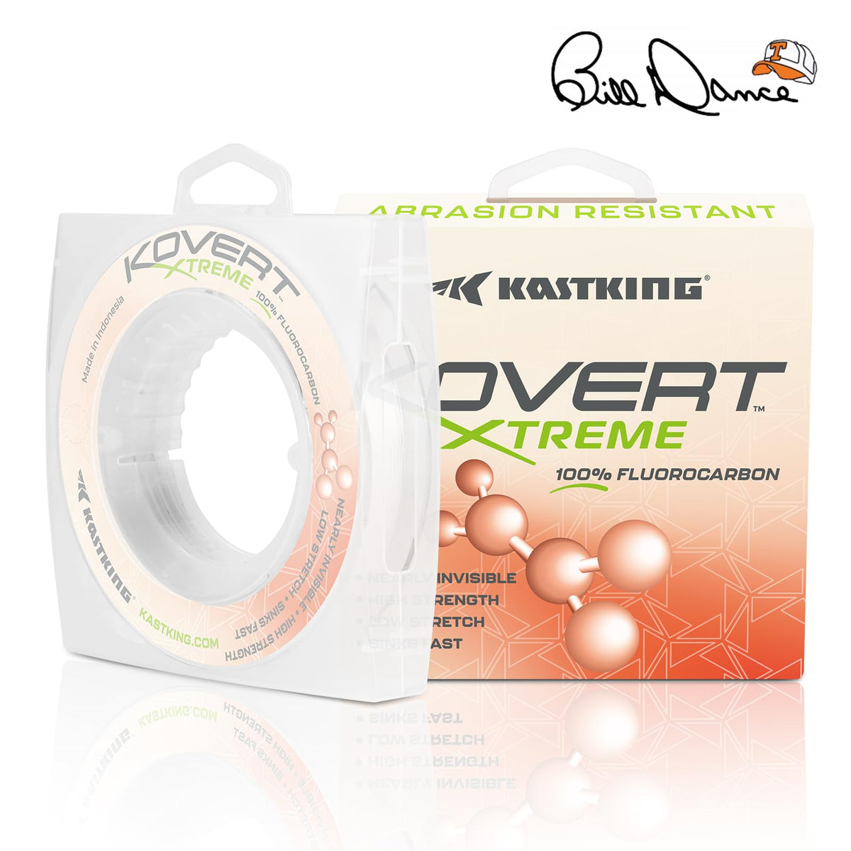 Kovert 100% Fluorocarbon Fishing Line (Kovert Xtreme (Thin & Strong) / 15LB-200Yds (Clear))
