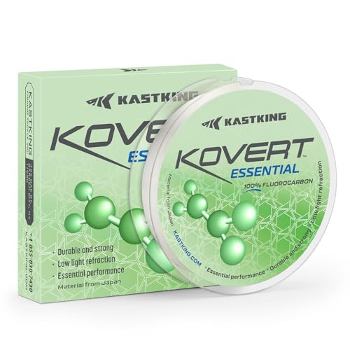 Kovert 100% Fluorocarbon Fishing Line (Kovert Essential (Economic) / 40LB-25Yds (Clear))