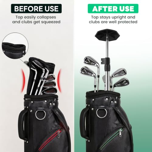 Adjustable Travel Golf Bag Support Rod (Silver / 50inch)