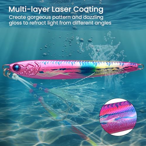 Angel Wings Vertical Jig (Rubine red / 1.4oz / 40g)