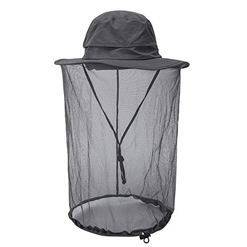 Mosquito Net Hat Safari Hat UPF 50+ Sun Protection Boonie Hats for Men with Neck Flap Fishing Hiking Hat for Men