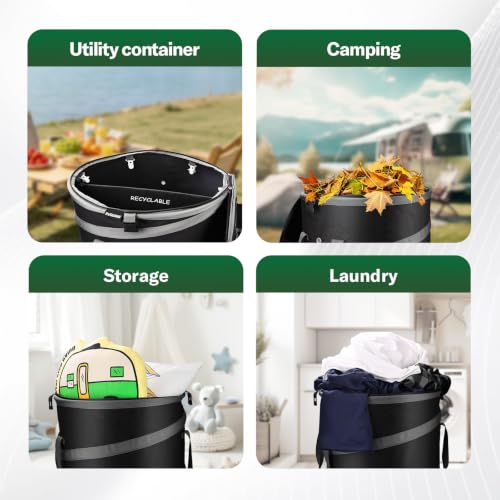 Pop Up Trash Bin with Removable Divider