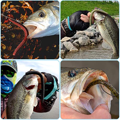 5.5" Wacky Worm Fishing Lure Kit (133PCS 5.5" Wacky Worm Fishing Lure Kit)