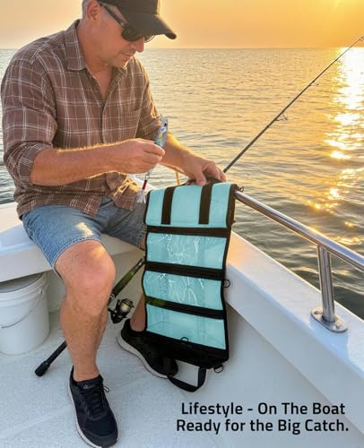 6 Pocket PVC Mesh Fishing Lure Bag