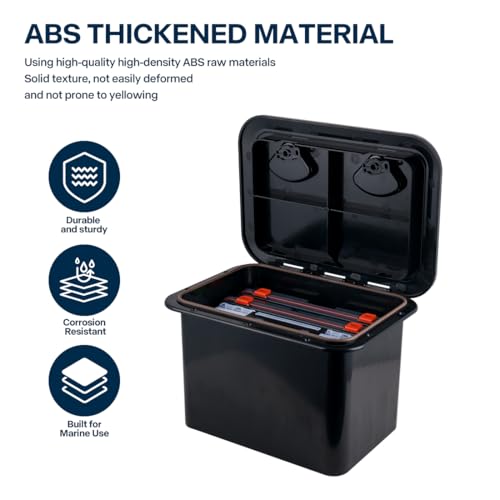 Marine Deck Access Hatch Storage Box 12.4" x 17.3"