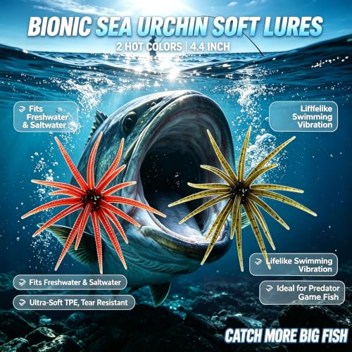 25PCS Urchin Baits for Bass Fishing (25PCS)
