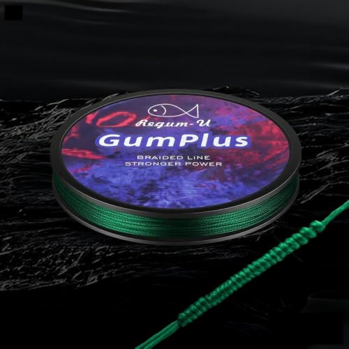 Gummax 8 Strand Braided Fishing Line (Dark Green / 150 Yards / 25 LB)