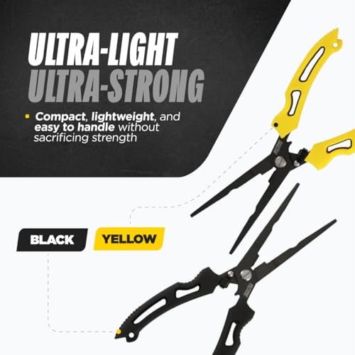 Beyond Fishing Long Nose Pliers 8.5 in (8.5" Long Nose - Yellow)