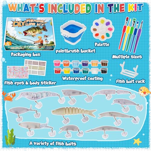 DIY Fishing Lure Kit (10pcs with acessions)