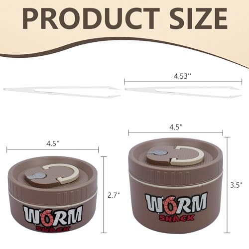 2Pcs Live Bait Storage (Khaki)