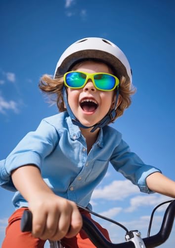 SPRINT Kids Sports Sunglasses for Boys Girls Ages 5