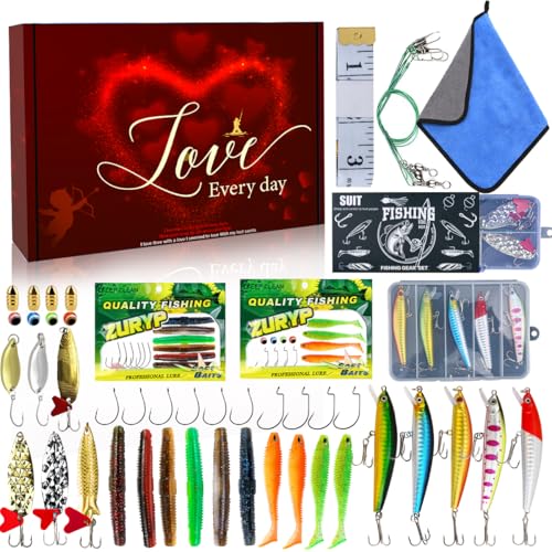 Fishing Gift Tackle Box Lures (Sweet Love Fishing Gear Gift Box)