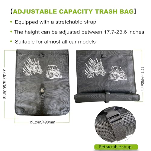 Universal Trash Sack Storage Bag Trash Sack Mesh Large Trash Bag Compatible with Polaris RZR Can