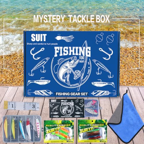 Fishing Gift Tackle Box Lures (Fishing Gear Gift Box)