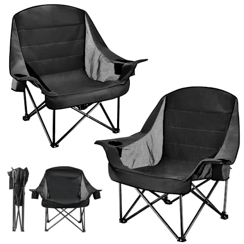 2 Pack Oversized Camping Chairs for Adults & Teens