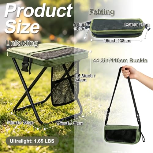 Foldable Backpack Stool for Adults