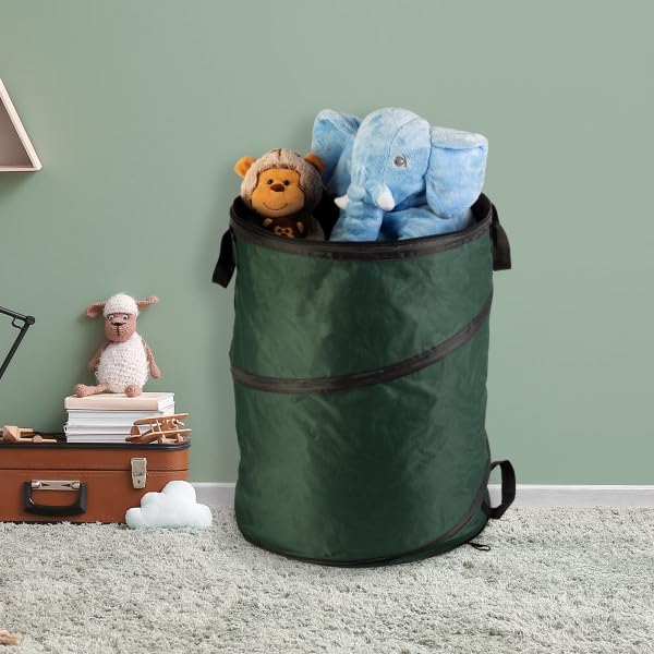 Outdoor Trash Can 2 (Green / 46-Gallon)