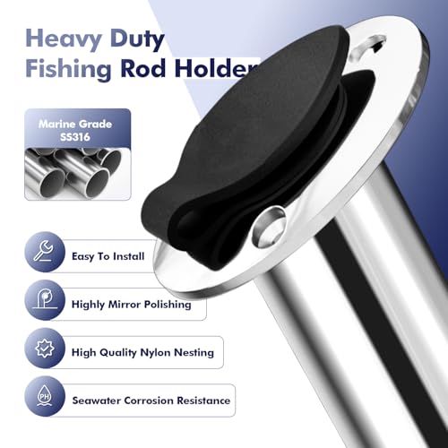 2Pcs Rod Holders for Fishing Boat