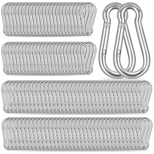 120PCS Carabiner Clips (Silver / 120PCS-M5)
