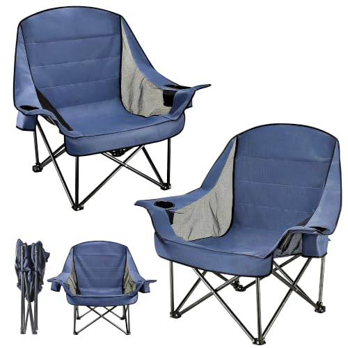 2 Pack Oversized Camping Chairs for Adults & Teens