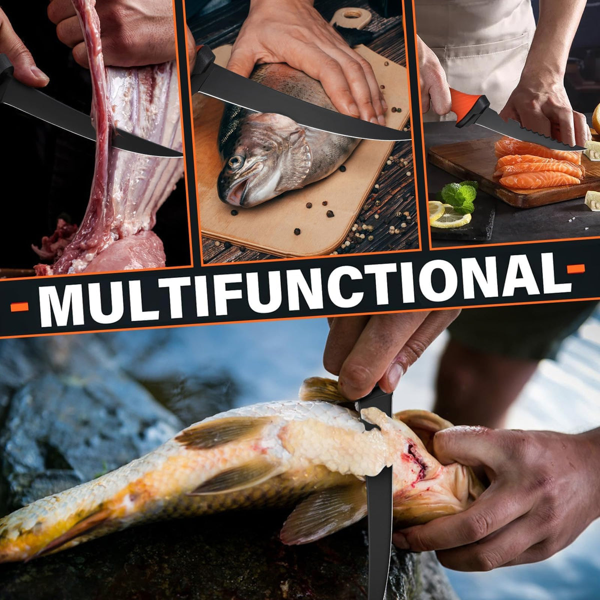 5 PCS Fish Filet Knife Set (5-Piece Set)