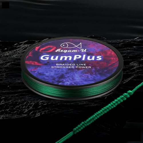 Gummax 8 Strand Braided Fishing Line (Dark Green / 150 Yards / 130 LB)