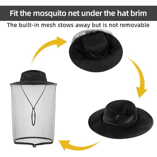 Mosquito Net Hat (7 1/8 / Black)