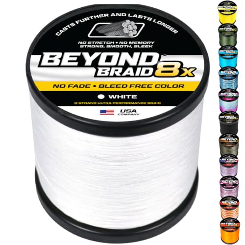 Braided Fishing Line (White 8X - No Fade / 50LB 2000 (Yards))