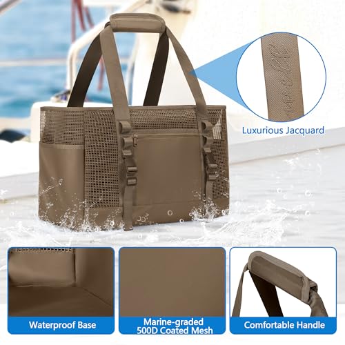 Mesh Boat Gear Bag (Brown)