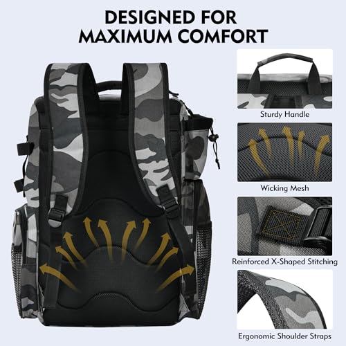 Fishing Backpack (Grey+Black)
