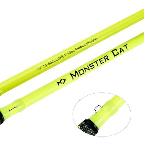 Monster Catfish Casting Rod (Yellow / ["Catfish Rod 7'-1pc-Medium Heavy"])