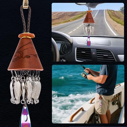 Fishing Decor Backpack Car Hanging Charm (Copper)