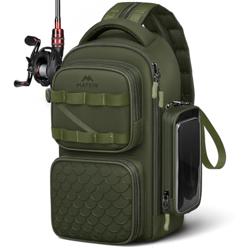 Fishing Sling Bag with Phone Pouch